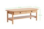 Hanah Home Mesa de Centro Daisy en Colores Naturales y Madera